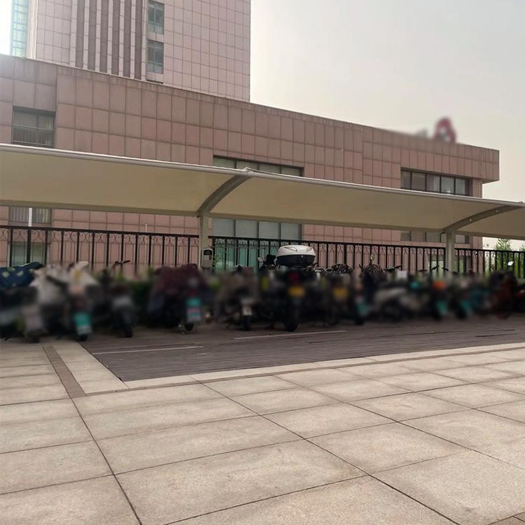 巍山膜结构电动车棚