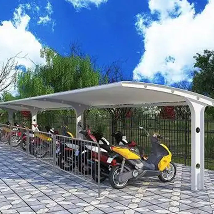 巍山膜结构电动车棚